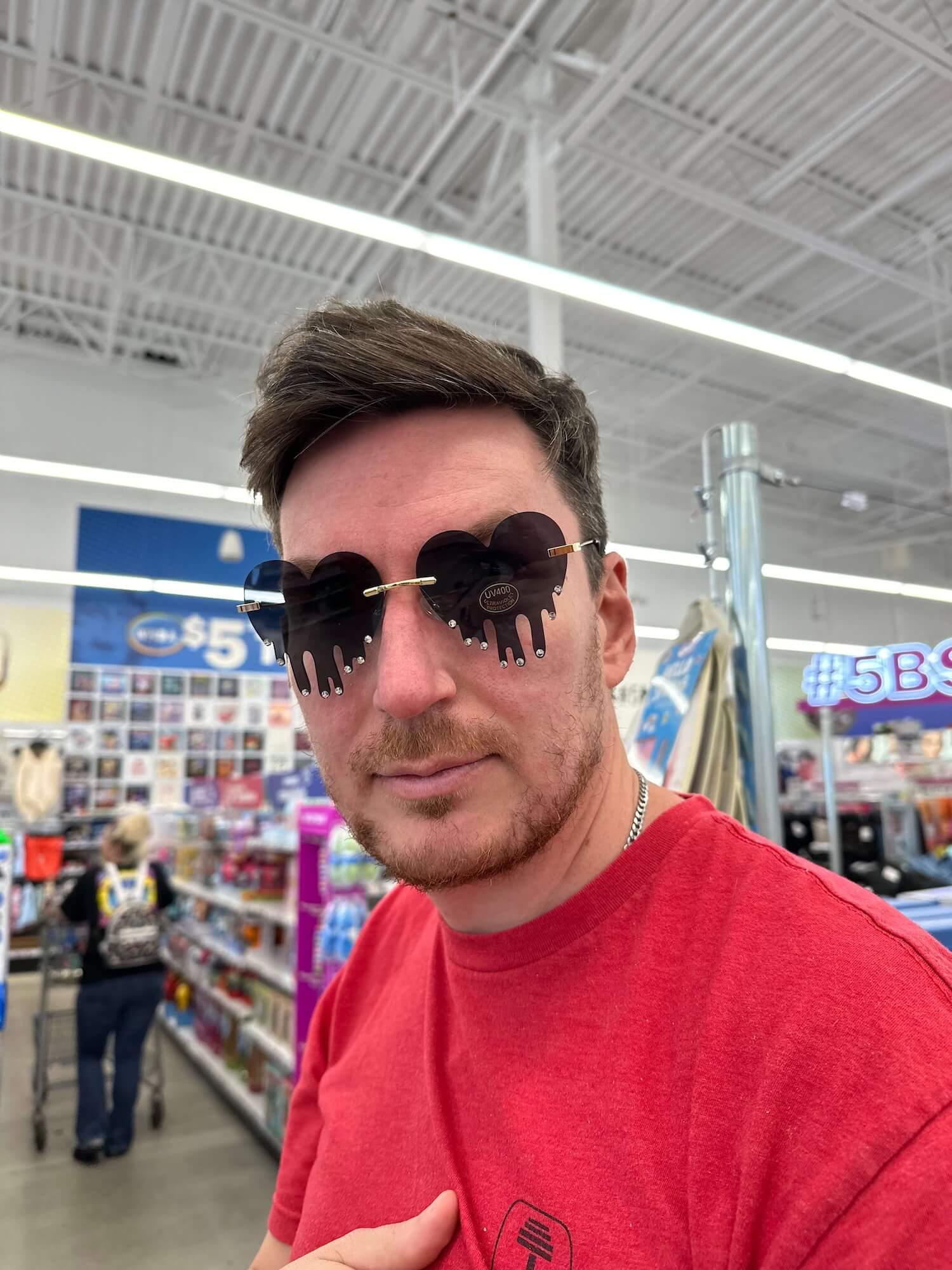 Stephen Barker as a hacker, wearing sunglasses. Stephen Barker as a hacker, wearing sunglasses.