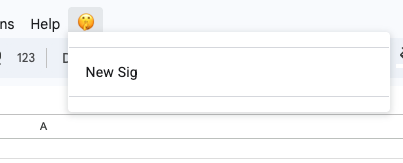 Google Sheets custom menu dropdown